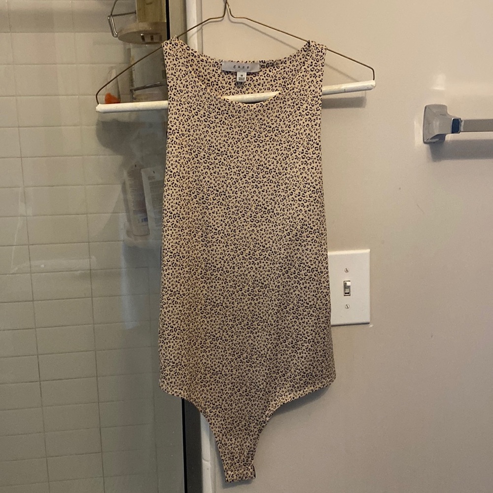 Leopard print bodysuit